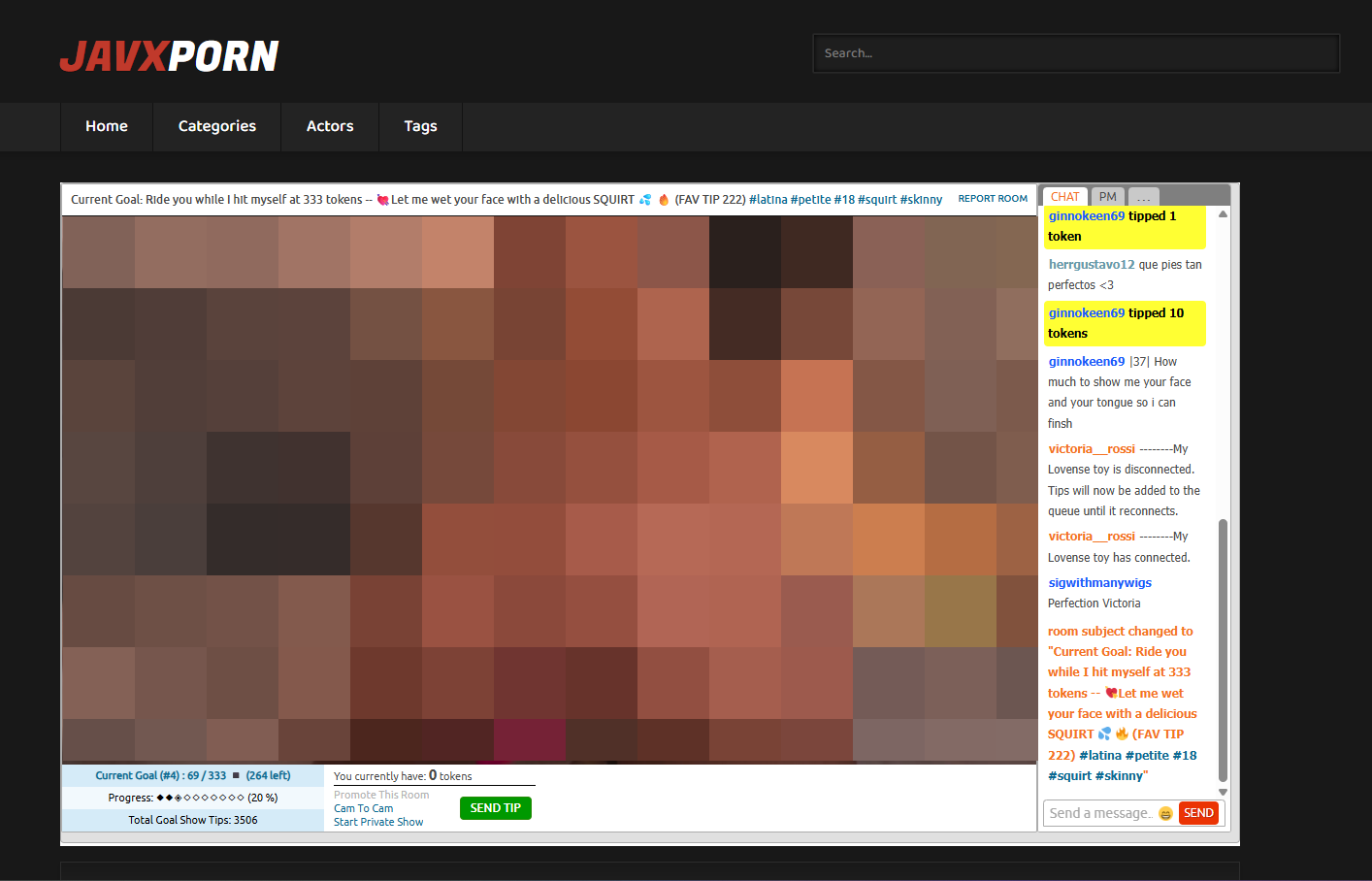 RetroTube player/single page demo with PluginCams integration